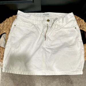Frame white denim skirt size 24